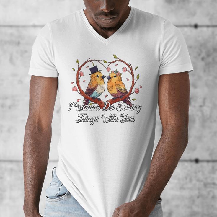 Do Boring Things With You Introvert Couples Antisocial Men's V-Neck T-Shirt Do Boring Things With You Introvert Couples Antisocial Men's V-Neck T-Shirt