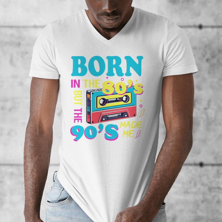 Born In The 80's But 90's Made Me Nostalgia Cassette Tape Premium Tri-Blend Men's V-Neck T-Shirt Born In The 80's But 90's Made Me Nostalgia Cassette Tape Premium Tri-Blend Men's V-Neck T-Shirt
