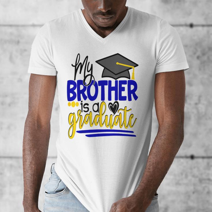 My Brother Is A Graduate Shirt Matching Family Graduation Men's V-Neck T-Shirt