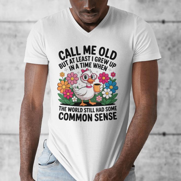 Call Me Old Seniors Nostalgia Retro Humor Casual Men's V-Neck T-Shirt