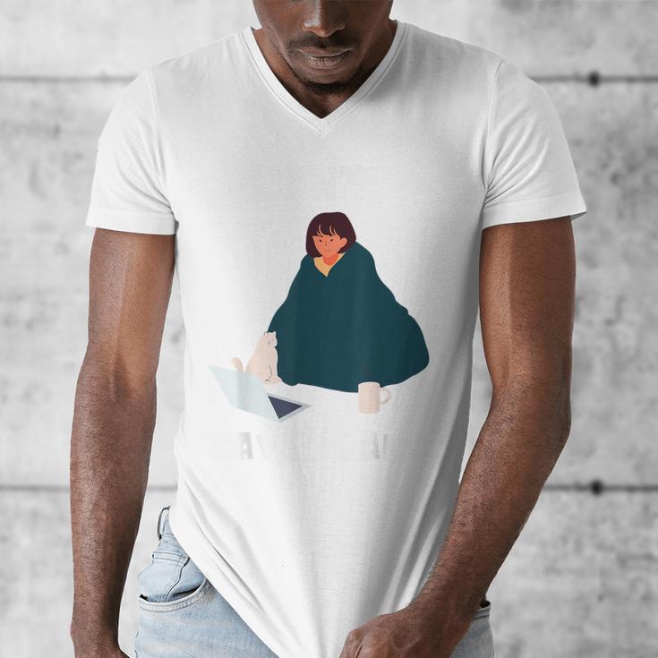 Can't Have Plans Introvert Staying Home Men's V-Neck T-Shirt Can't Have Plans Introvert Staying Home Men's V-Neck T-Shirt