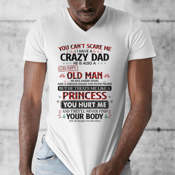 You Can’t Scare Me I Have A Crazy Dad Men's V-Neck T-Shirt