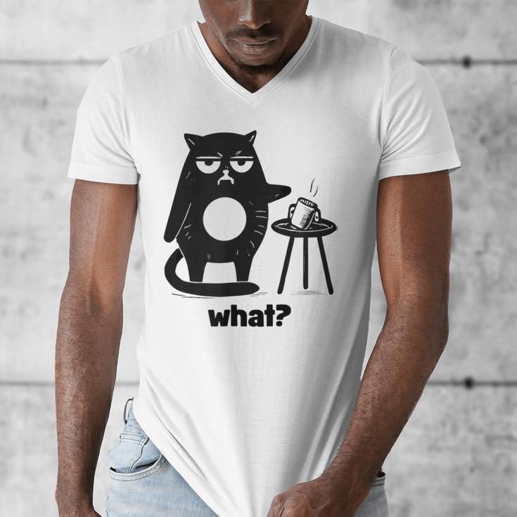 Cat What Humor Introvert Anti-Social Men's V-Neck T-Shirt Cat What Humor Introvert Anti-Social Men's V-Neck T-Shirt