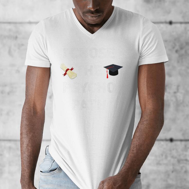 I Chose Psycho Path Psychology Major Graduation Shirt Men's V-Neck T-Shirt