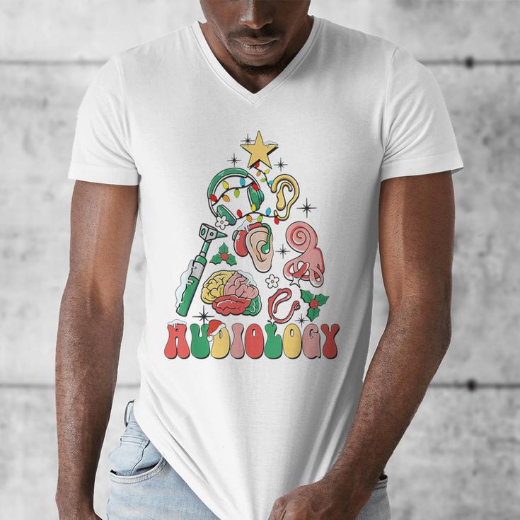 Christmas Audiology Tree Audiology Student Graduation Men's V-Neck T-Shirt