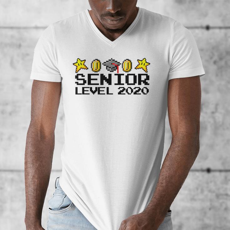Class Of 2020 Senior Retro Video Game Graduation Gamer Men's V-Neck T-Shirt