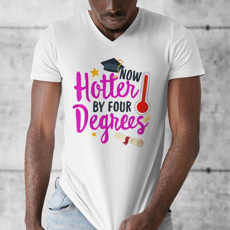Class Of 2022 Four Degrees Hotter Graduation Day Master Grad Men's V-Neck T-Shirt