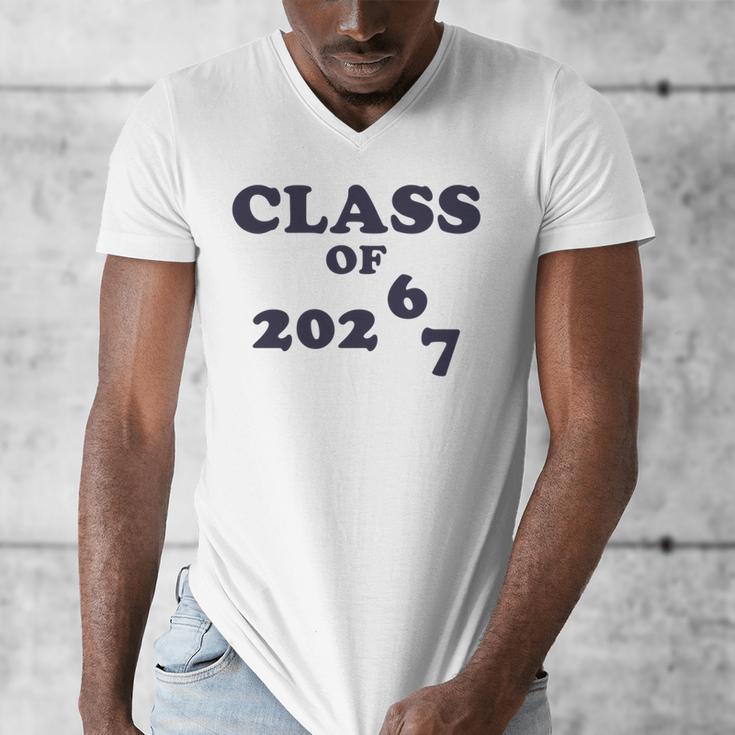 Class Of 2026 Graduation So Done Grade Middle High School Men's V-Neck T-Shirt