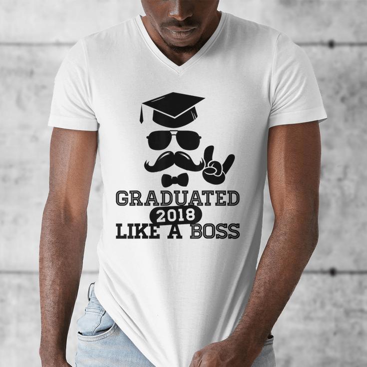 College High School Graduation Grad 2018 Shirt Men's V-Neck T-Shirt