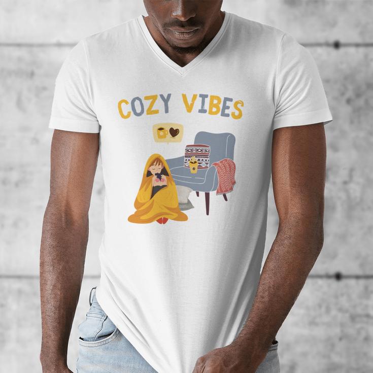 Cozy Vibes Atmospheric Introvert Men's V-Neck T-Shirt