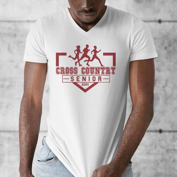 Cross Country Senior Night Senior 2025 Graduation Party 48 Men's V-Neck T-Shirt