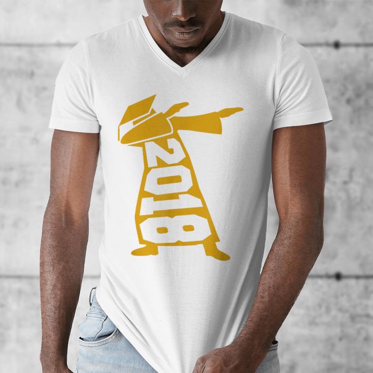 Dabbing Graduation Class Of 2018 T-Shirt School Colors Men's V-Neck T-Shirt