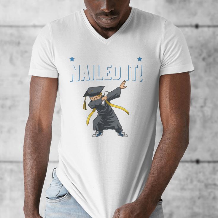 Dabbing Graduation Class Of 2025 Boy Kindergarten Nailed It Men's V-Neck T-Shirt