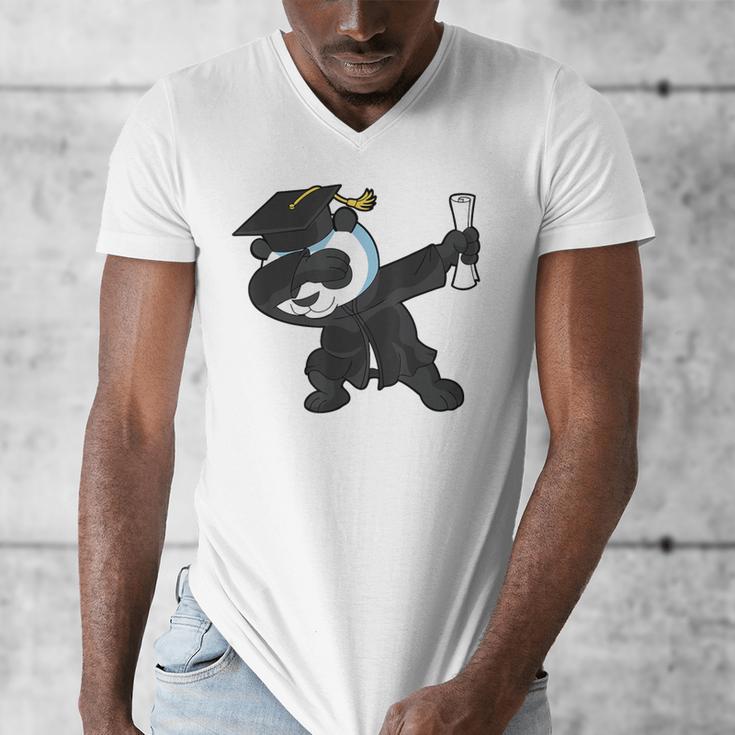 Dabbing Panda Bear Graduation Senior 2019 Shirt Men's V-Neck T-Shirt