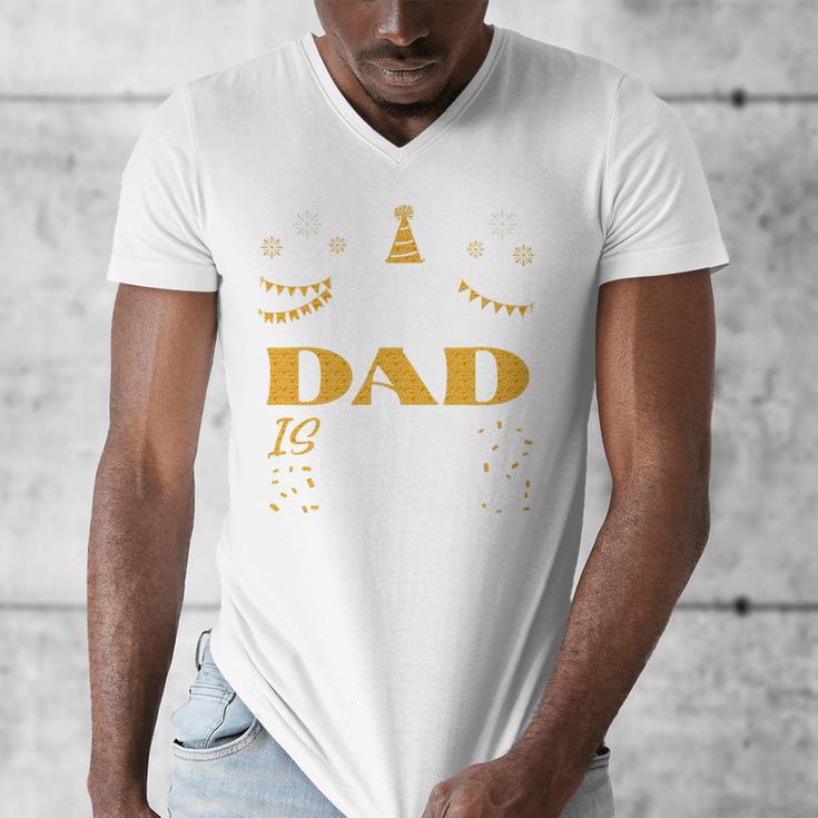 My Dad Is 90 90th Birthday 1935 90 Years Old Father Daddy Premium Tri-Blend Men's V-Neck T-Shirt