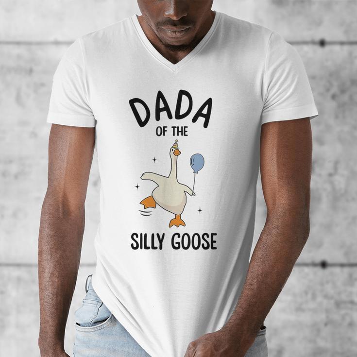 Dada Of The Silly Goose First Birthday Family Matching Men's V-Neck T-Shirt Dada Of The Silly Goose First Birthday Family Matching Men's V-Neck T-Shirt