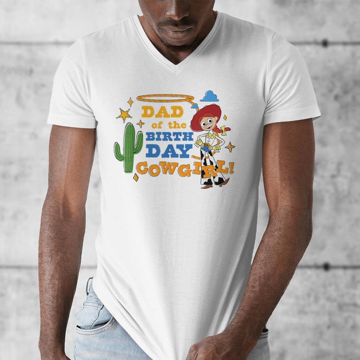 Disney And Pixar's Toy Story Dad Of The Birthday Cowgirl Men's V-Neck T-Shirt