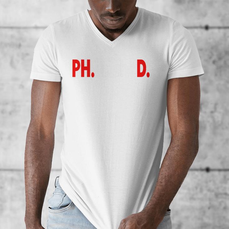 Doctorate PhinisheD PhD Graduation Premium Men's V-Neck T-Shirt