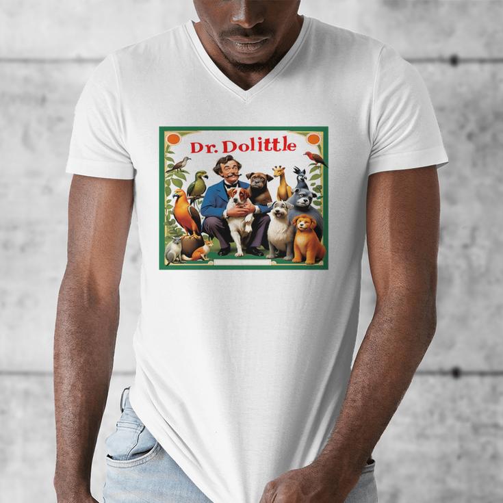 Dr Dolittle Children's Book Cover Premium Tri-Blend Men's V-Neck T-Shirt