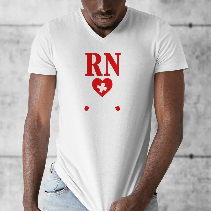 Earned It For Nurse Graduation Or RN LPN Nursing School Grad Men's V-Neck T-Shirt