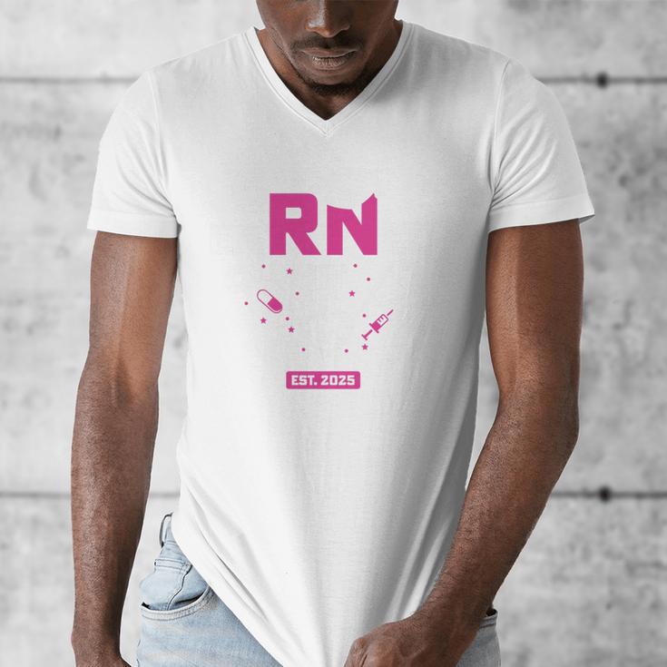 Earned It RN 2025 Nurse Graduation Nursing School Graduate Premium Tri-Blend Men's V-Neck T-Shirt