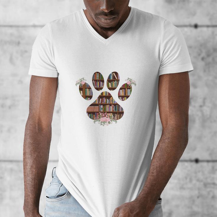 Easily Distracted By Dogs And Books Men's V-Neck T-Shirt Easily Distracted By Dogs And Books Men's V-Neck T-Shirt