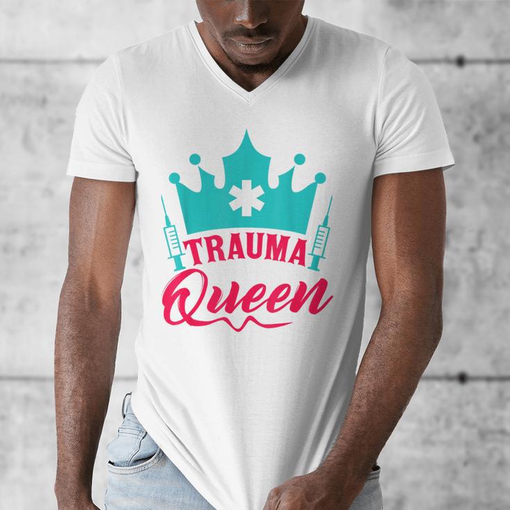 EMT Trauma Queen Paramedic Student T-Shirt Graduation Men's V-Neck T-Shirt