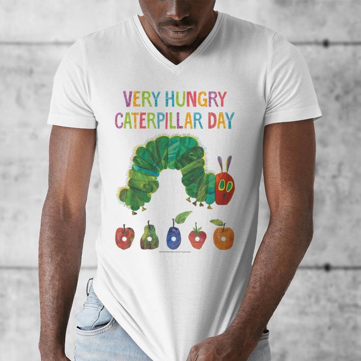 Eric Carle Very Hungry Caterpillar Day Children's Book Men's V-Neck T-Shirt