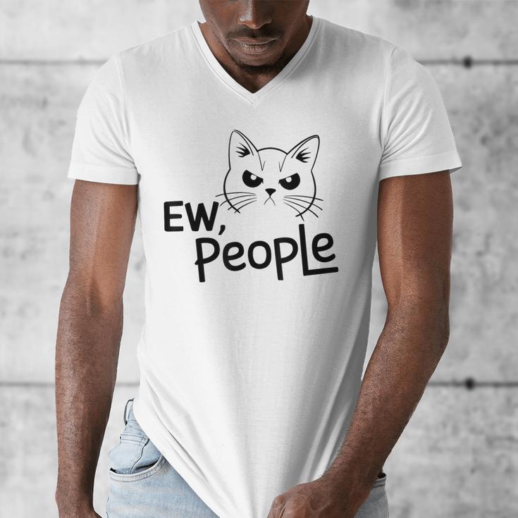 Ew People Introverts Stay Home Socially Awkward Men's V-Neck T-Shirt