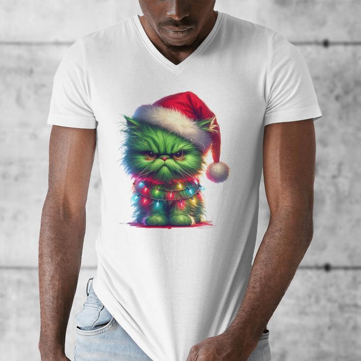 Ew People Meowy Cat Christmas Introvert Men Women Men's V-Neck T-Shirt