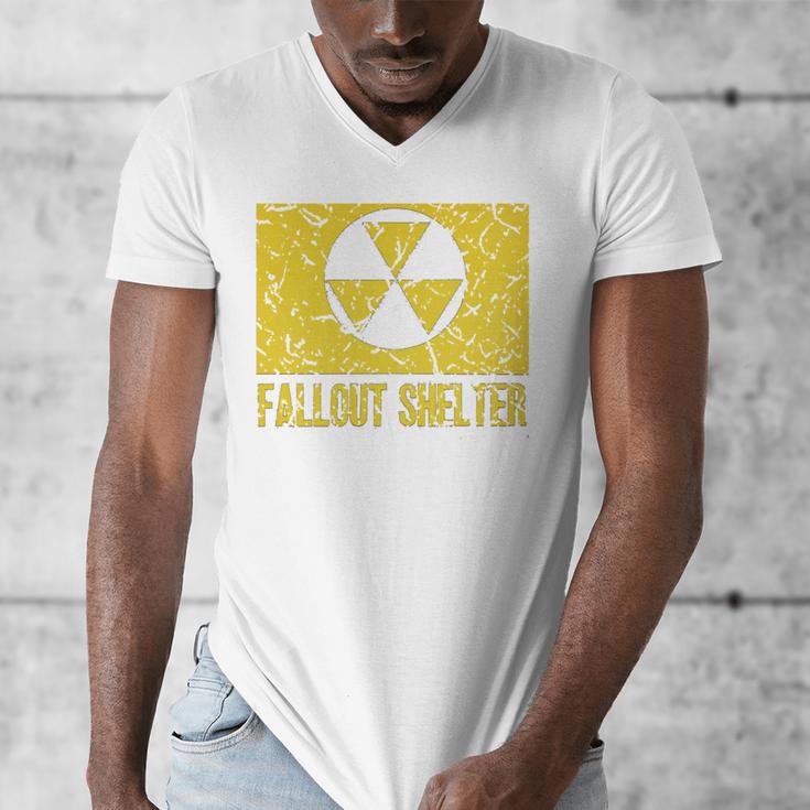 Fallout Shelter Nuclear War Radioactive Nostalgia T-Shirt Men's V-Neck T-Shirt