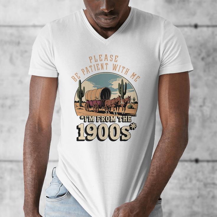 Father’s Day Please Be Patient With Me I'm From The 1900s Premium Men's V-Neck T-Shirt