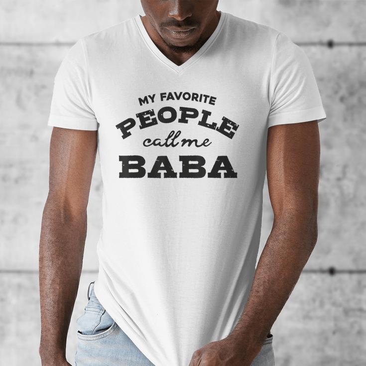 My Favorite People Call Me Baba And Cute Dad T-Shirt Men's V-Neck T-Shirt