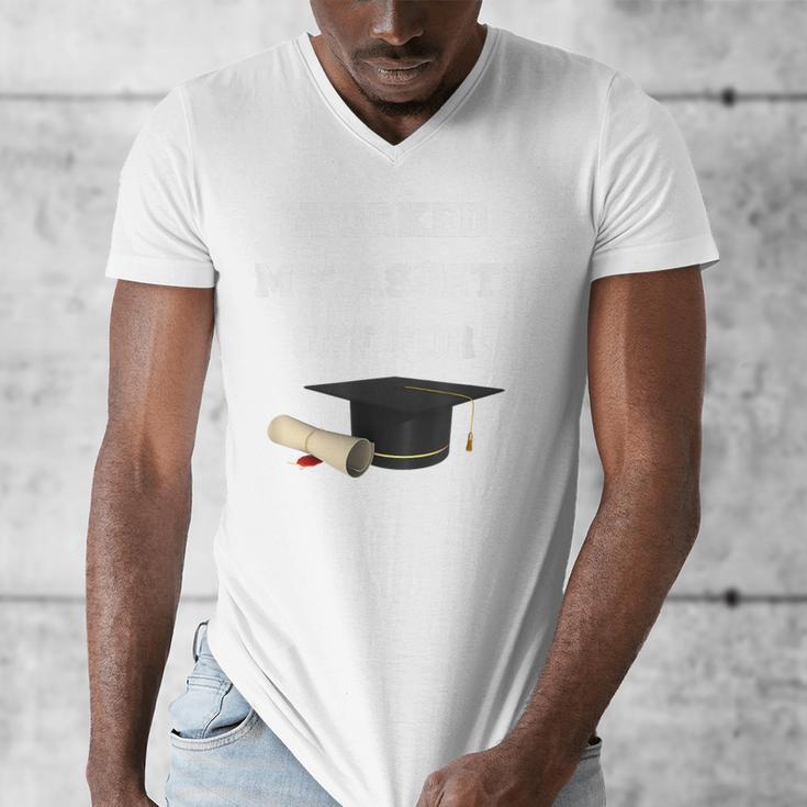 Finance Accounting Graduation Shirt Worked My Assets Off Men's V-Neck T-Shirt