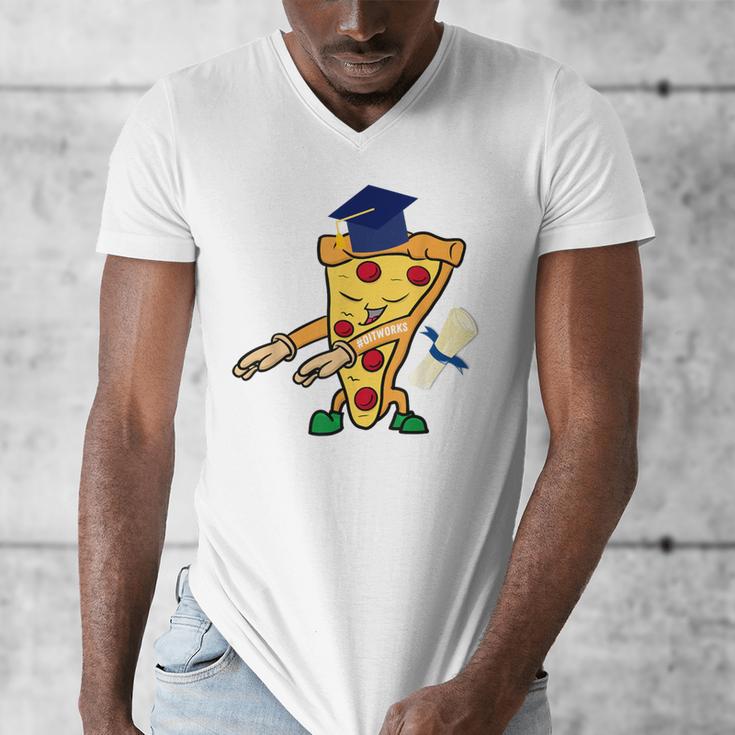 Flossing Pizza Dairy OIT For Dairy OIT Graduation Men's V-Neck T-Shirt