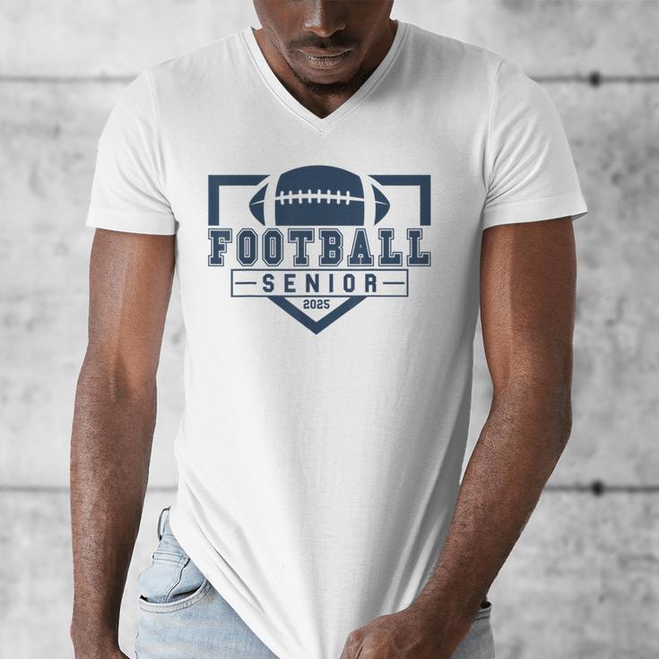 Football Senior Night Football Senior 2025 Graduation 44 Men's V-Neck T-Shirt