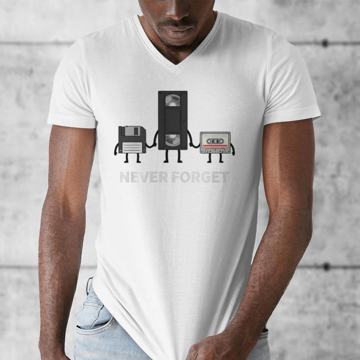 Never Forget Retro Nostalgia Tapes Throwback 80s Premium Tri-Blend Men's V-Neck T-Shirt Never Forget Retro Nostalgia Tapes Throwback 80s Premium Tri-Blend Men's V-Neck T-Shirt