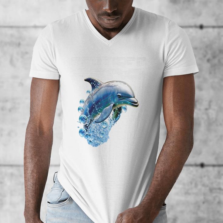 Frutiger Aero Splashy Dolphin Y2k Aesthetic Graphic Premium Men's V-Neck T-Shirt Frutiger Aero Splashy Dolphin Y2k Aesthetic Graphic Premium Men's V-Neck T-Shirt
