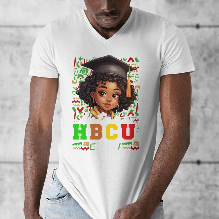 Future HBCU Grad Girl Kids Graduation HBCU College Men's V-Neck T-Shirt