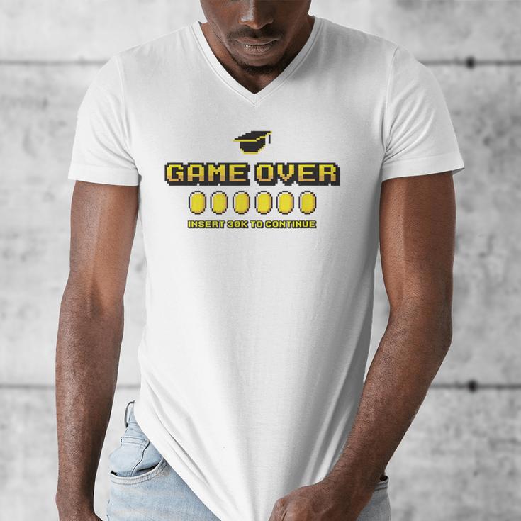 Game Over Insert 30K To Continue Graduation s Men's V-Neck T-Shirt