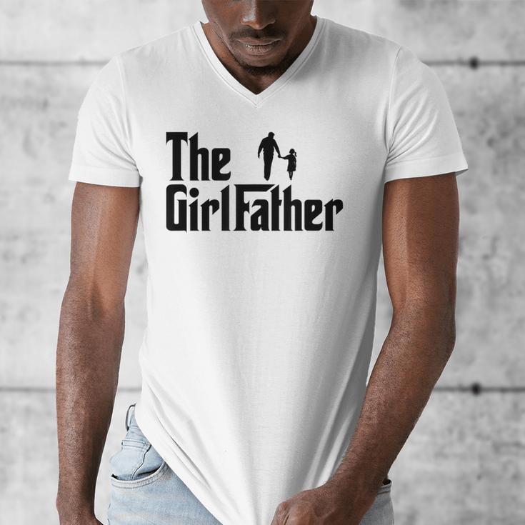 The Girl Father Dad Of Girls Daddy Daughter Men's V-Neck T-Shirt The Girl Father Dad Of Girls Daddy Daughter Men's V-Neck T-Shirt