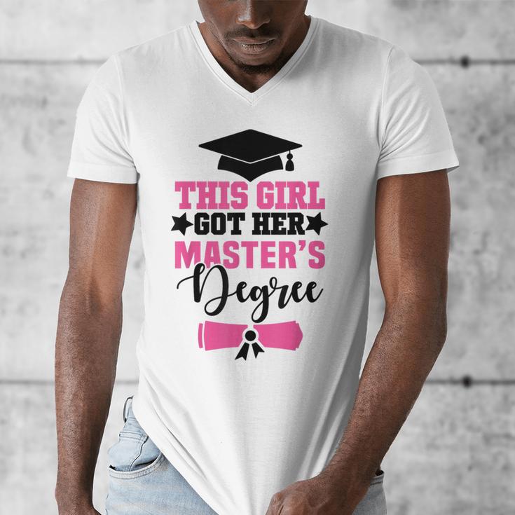 This Girl Got Her Masters Degree Graduation Mastered It 2024 Men's V-Neck T-Shirt