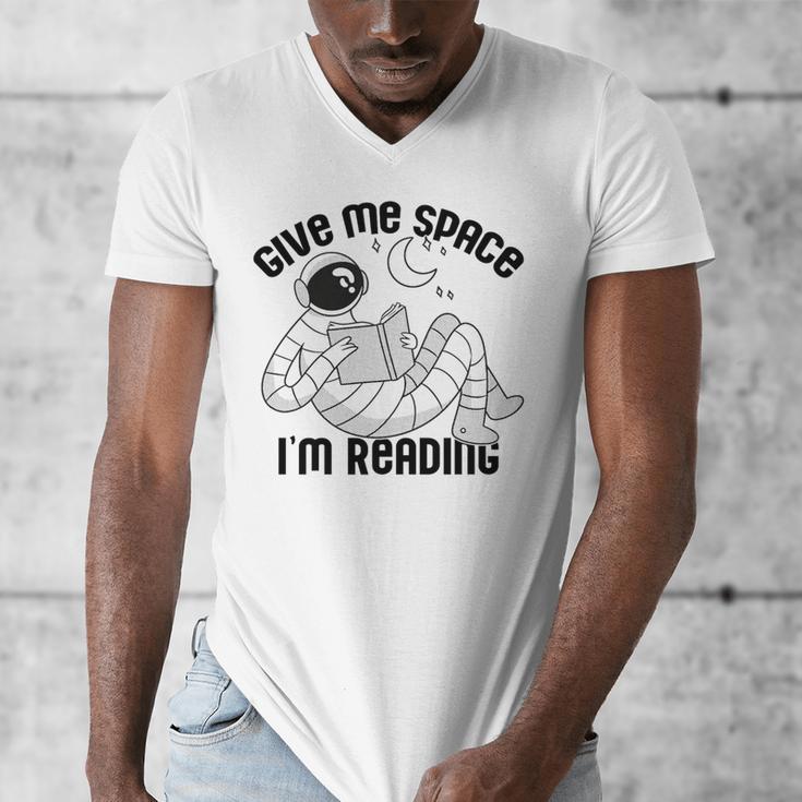 GIVE ME Space I'm Reading Kids Astronaut Book Reader Meme Premium Tri-Blend Men's V-Neck T-Shirt