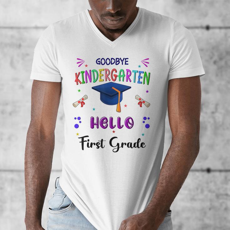 Goodbye Kindergarten Graduation Class 2025 1st Grade Kids Men's V-Neck T-Shirt