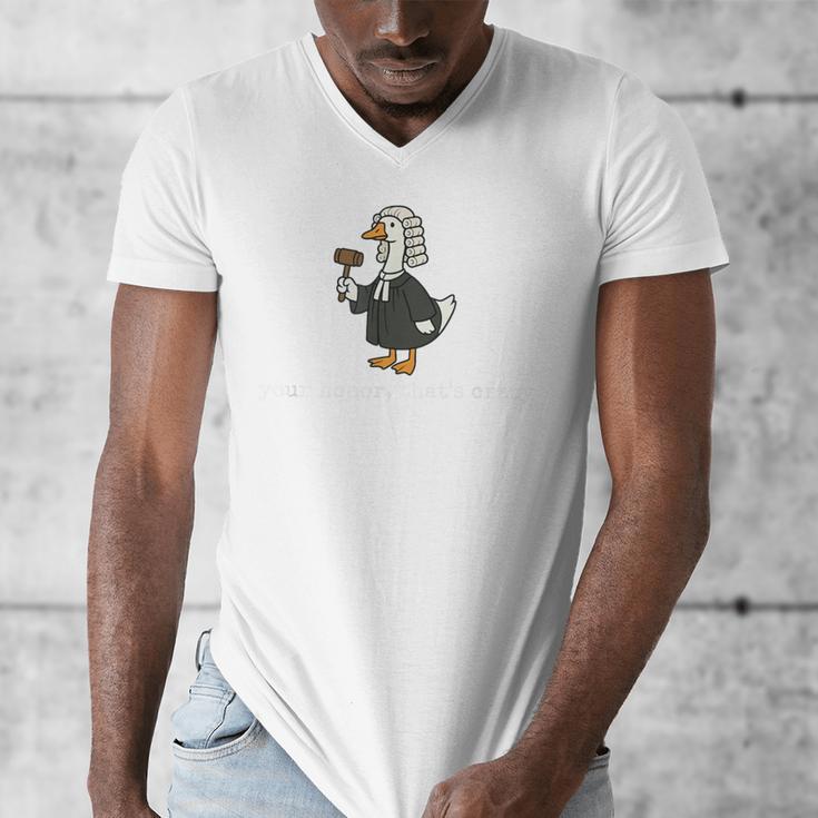 Goose Silly Lawyer Law School Graduation Future Lawyer Men's V-Neck T-Shirt