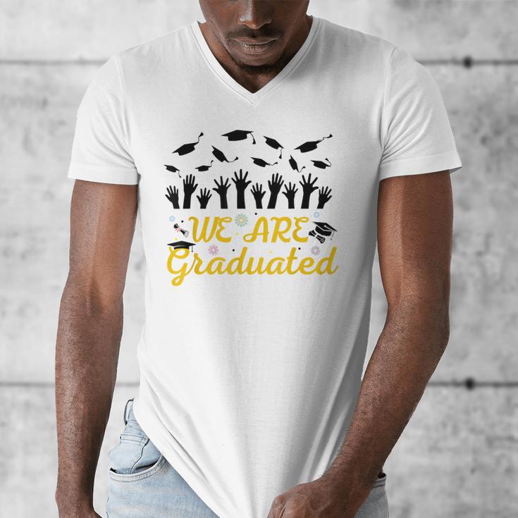 We Are Graduated Graduation Class Of 2025 Family Crew Men's V-Neck T-Shirt