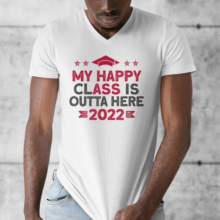 Graduation 2022 My Happy Class Is Outta Here Senior Men's V-Neck T-Shirt