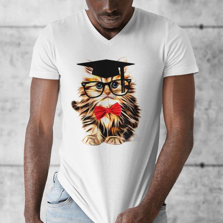 Graduation Cat Class Of 2023 Men's V-Neck T-Shirt
