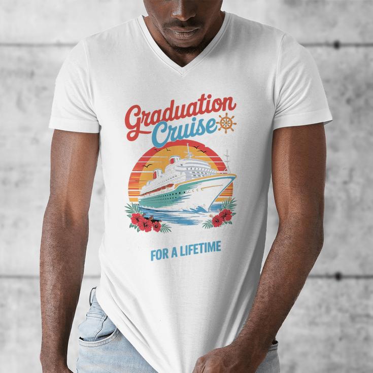 Graduation Cruise Trip Class Of 2026 Senior Summer Vacation Premium Men's V-Neck T-Shirt