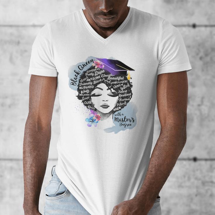 Graduation Masters Degree Woman Queen Graduate 2025 Men's V-Neck T-Shirt